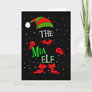 Cartão Roupa de Natal de Família Combinando do Grupo Mia
