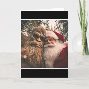 Cartão Roupa de Natal engraçada e fofa de Papai Noel Pé G