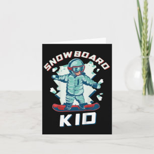 Cartão Roupa de Neve Crianças Uni 2t Cartoon Preto Snowbo