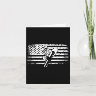 Cartão Roupa de Snowboard da Bandeira Americana - Snowboa