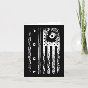 Cartão Roupa do jogador de Piscina do American Flag Billi