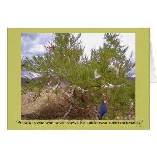 Cartão Roupa interior indesejável