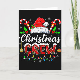 Cartão Roupas de Natal da Equipe de Natal Família Combina