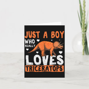 Cartão Roupas Divertidas de Dinossauro Triceratops para M