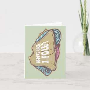 Cartão Roupas dobráveis, dia de lavanderia