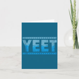 Cartão Roupas Vintage Yeet Frase Engraçada Homens Mulhere