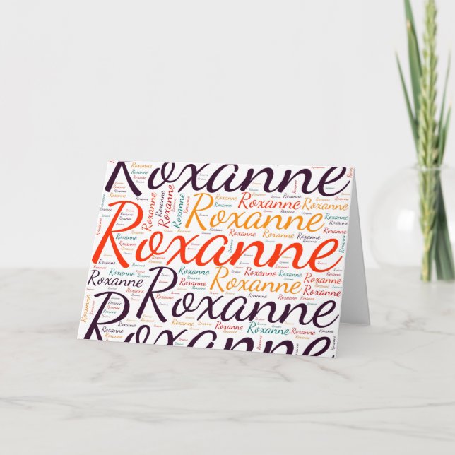 Cartão Roxanne (Frente)