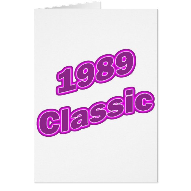Cartão Roxo 1989 clássico (Frente)