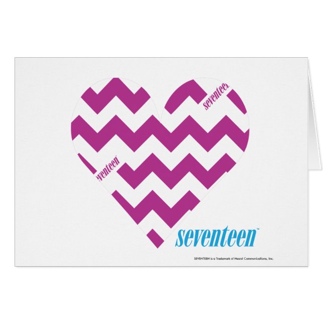 Cartão Roxo 2 do ziguezague (Frente Horizontal)