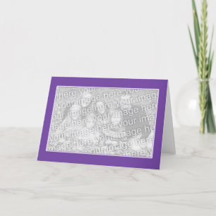 Cartão Roxo com beira branca (quadro da foto)