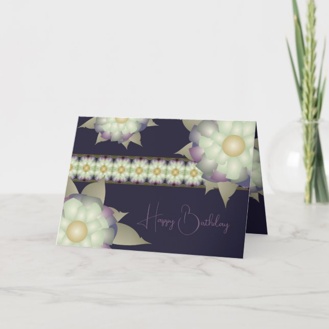 Cartão Roxo com Dourado (Frente)