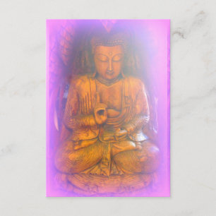 cartão roxo/cor-de-rosa do convite de buddha