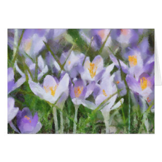 Cartão Roxo Crocus