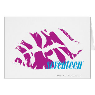 Cartão Roxo da zebra