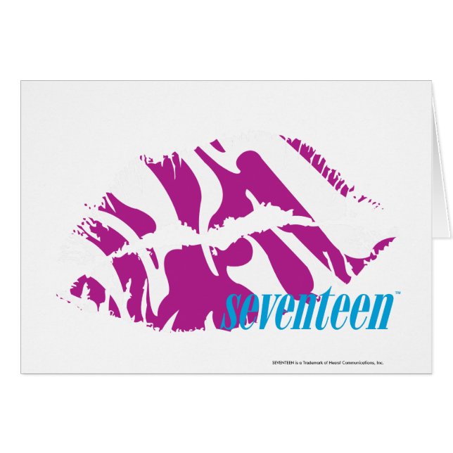 Cartão Roxo da zebra (Frente Horizontal)