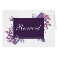 Roxo deixa sinal reservado. Casamento botânico