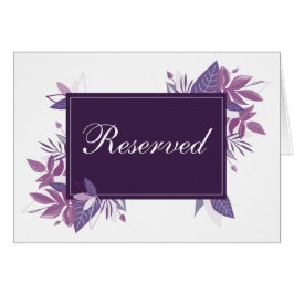 Cartão Roxo deixa sinal reservado. Casamento botânico