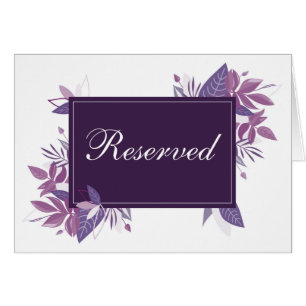Cartão Roxo deixa sinal reservado. Casamento botânico