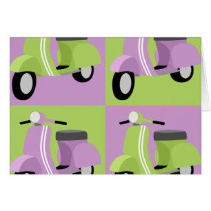 Cartão Roxo & verde