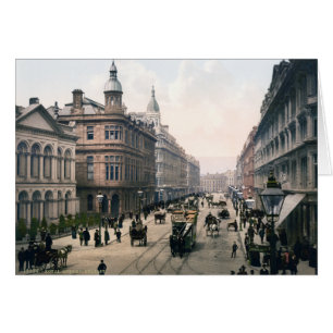 Cartão Royal Avenue Belfast Co. Antrim, Irlanda 1890