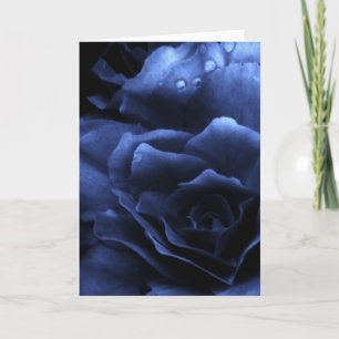Cartão Royal Blue Close Up of a Double Begonia