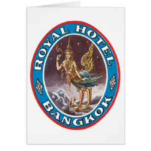 Cartão Royal Hotel Bagkok