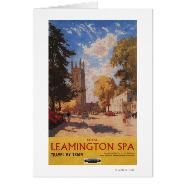 Cartão Royal Spa, Street View British Railways Poster (Frente)