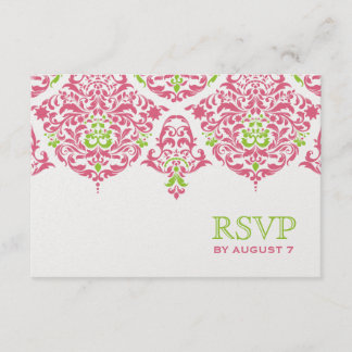 Cartão RSVP 311 Mon Cherie Damask Honeysuckle Limão
