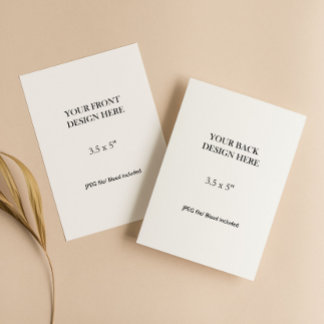 Cartão RSVP 3.5x5" Double Sided Card Printing