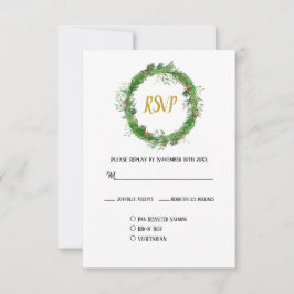 Cartão RSVP A Temporada para se Casar | Casamento de Verdura d