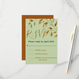 Cartão RSVP Adote a Elegância Natural 