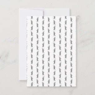 Cartão RSVP Alice Mad Hatter na Wonderland Art CUSTOM COOR