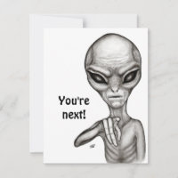 Alienígena ruim, você é a próxima!