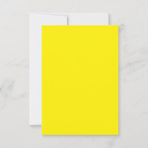 Cartão RSVP Amarelo Brilhante #FFF3000, Amarelo Banana