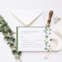 Anemones e Eucalyptus com RSV de Casamento de Esco