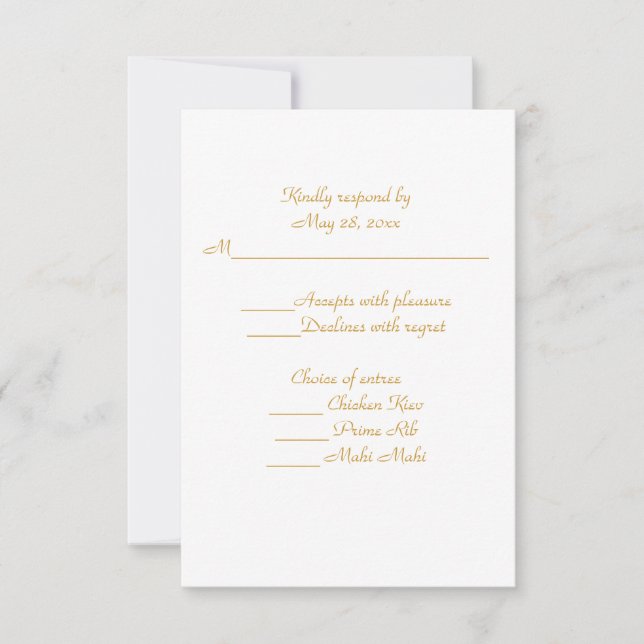 Cartão RSVP Aniversário da 50ª Ordenação do Padre Jubileu do O (Frente)