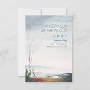 Cartão RSVP Anunciamento de Movimentação das Montanhas de Qued