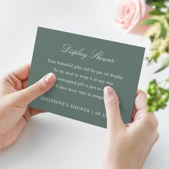 Cartão RSVP Apresentar Chá Personalizado Floresta de Cores Ver (Criador carregado)