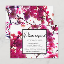 Aquarela árvore florida floral de primavera rosa  