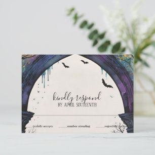 Cartão RSVP Arch Pagan Manipulando Arch do Castelo da Floresta