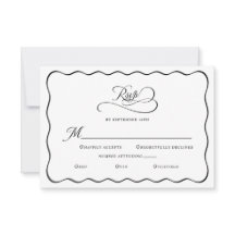 Arranjo de Casamento Elegante com Moldura Ondulada