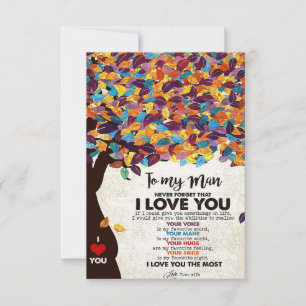 Cartão RSVP Arte de Esposa Para Meu Marido Eu Amo Marido