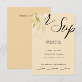 Cartão RSVP Artista mexicano Desert Watercolor pintado à mão