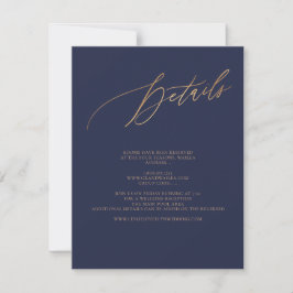 Cartão RSVP ArtsApp Detalhes Elegantes Caligrafia Luxuosa Fals