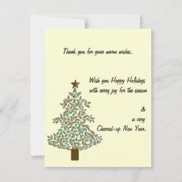 Cartão RSVP Árvore de Natal Ártico