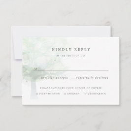 Cartão RSVP Árvore nebulosa