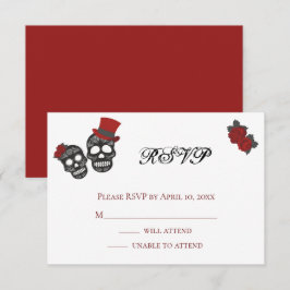 Cartão RSVP Até que a morte nos faça parte | Casamento