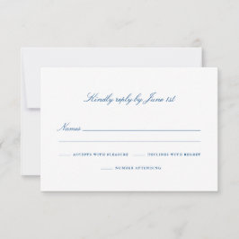 Cartão RSVP Atendimento do Número Zodiac Schooner