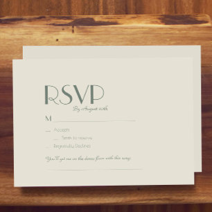 Cartão RSVP Autumn Boho Deco   Cream Wedding Song Request
