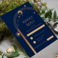 Azul Celestial Dourado Sol Lua Estrelas Casamento